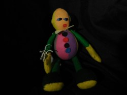 11'' BIMBO FELT FOLK ART JTD DOLL 1953  LIKE HUMPTY DUMPTY DOLL